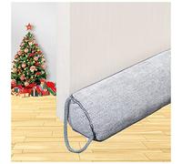 Triangle sous la porte - Bloqueur de bruit - 81 cm - Pour porte inférieure - Isolation et isolation acoustique - Haute résistance aux intempéries - Gris