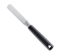 triangle Spatule à Confiserie 9 cm - Palette Pâtisserie Inox | Lame inox miroir, manche ergonomique noir - fabriquée en Allemagne depuis 1946, idéale pour chocolat et ganache