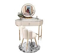 Triangu Lampe de maquillage moderne - Commode d'angle simple pour petits appartements, chambre à coucher, éclairage de garde-robe et éclairage élégant en fourrure