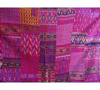 Tribal Asian Textiles Patola Silk Patch Work Kantha Couvre-lit Indian Sari King Size 229 x 274,3 cm 203