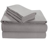 Tribeca Living Doux 170-gsm Flanelle de Coton Taie d'oreiller, Gris argenté, Standard