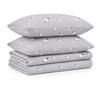 Tribeca Living Parure de lit imprimée en Flanelle pour Grand lit, 100% Coton, Super Douce, Poche très Profonde, Drap-Housse avec Drap Plat surdimensionné, Mouton