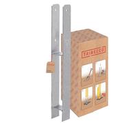 TRIBECCO H-Pfostenträger à encastrer Hauteur totale : 600 mm, épaisseur du matériau : 5 mm, largeur intérieure : 70 mm Pied de poteau en H en acier plat zingué à chaud Ancre en béton en H pour