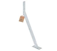TRIBECCO Lot de 2 ancrages tempête à fixer - 590 × 320 × 535 mm - Ancrage contre le vent pour stabiliser les clôtures, les palissades et les abris de jardin pour l'intérieur et l'extérieur (2, à
