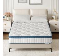 Tribesigns Matelas 120 x 200 cm, Hauteur 25 cm, Matelas à Ressorts ensachés, dureté Moyenne H3, Matelas orthopédique 7 Zones certifié Oeko-TEX, Matelas à Ressorts avec Mousse à mémoire de Forme