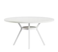 Tribesigns Table à manger ronde 120 cm - Table de cuisine pour 6 à 8 personnes avec pieds en métal