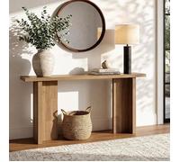 Tribesigns Table Console,160×30×85 cm,Table de Canapé Rectangulaire Pour Entrée,Ouloir,Salon,Style Champêtre,Marron
