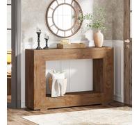 Tribesigns Table Console, Table d'entrée, 120 x 30 x 83.5cm, Table d'appoint, Table de Couloir, Table Console avec Espace de Rangement dans l'entrée pour Entrée, Couloir, Salon, Bois Naturel