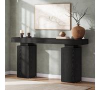 Tribesigns Table de console longue de 160 cm, table d'entrée de ferme derrière le canapé, table de foyer en bois, station d'entrée, table d'entrée moderne Meubles d'accentuation