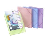 Trieur 12 compartiments A4 Polypropylène - PROPYSOFT PERSONNALISABLE - Viquel - 25,5 x 32,2 x 1,2 cm