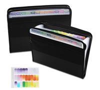 Trieur 13 Compartiments A4, Trieur A4, 13 Pochettes Rangement Papier Administratif/Classeur, Classeur Range Document