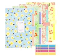 Trieur 6 Compartiments A4, Trieur à Documents Format A4 en Polypropylène, Extensible Classeur Documents avec Etiquettes, Trieur Pastel Imperméable, trieur a4 pour Bureau, Ecole, Maison