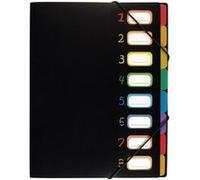 trieur 8 compartiments RAINBOW CLASS Viquel Polypropylène Noir Noir G