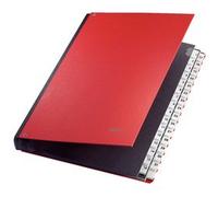 Trieur à soufflet, A4, 1-31, 32 compartiments, rouge