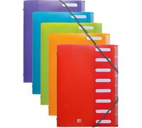 Trieur Oxford school life A4 8positions polypro translucide assorti