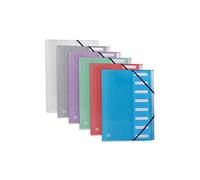 Trieur extensible Oxford Hawaï A4 8 positions couverture polypro translucide coloris assortis