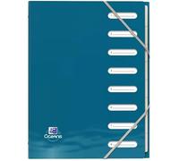 Oxford Trieur plastique Oceanis 8 compartiments A4 Polypro recyclé opaque Couleurs assorties