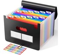 Trieur A4 / Range Document/Papier 12 compartiments- ABClife Valisette documents Classeur Organiseur Extensible Accordéon