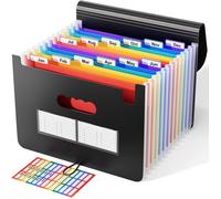 Trieur A4 / Range Document/Papier 12 compartiments- Valisette documents Classeur Organiseur Extensible Accordéon