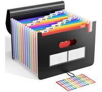 Trieur A4 / Range Document/Papier 12compartiments- ABClife Trieur Valisette Classeur a4 Organiseur Documents Extensible Accordéon Document