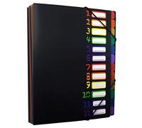 Trieur A4, Trieur Document 12 Compartiments Colorés avec Indexation Numérique en Plastique Trieur Extensible Trieur accordéon Rangement papier format A4 Chemise Papier