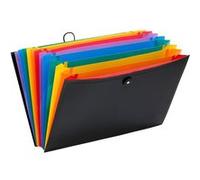 trieur accordéon 12 positions RAINBOW CLASS Viquel Polypropylène Noir Noir G