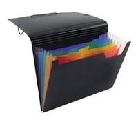 trieur accordéon 6 positions RAINBOW CLASS Viquel Polypropylène Noir Noir G