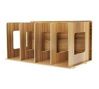 Trieur Bureau Porte Livre Simple Porte-revues Modèle Presse Livre Organiseur en Bois Porte-CD Mitigée Module de Classement