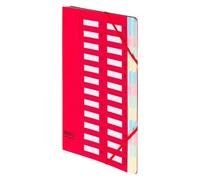 Trieur carte Extendos à fenêtres 24 divisions rouge