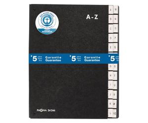 Trieur carte Pagna 24 positions alphabétiques noir