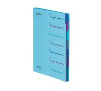 Trieur carton Extendos 7 compartiments A4 - bleu