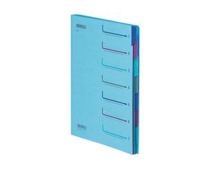 Trieur carton Extendos 7 compartiments A4 - bleu