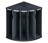 Trieur d'angle 5 compartiments Exacompta - noir/gris