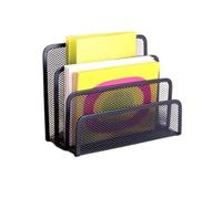 Trieur de Courrier, Porte-Lettres en Maille Métal, Porte-courriers 3 Compartiments Vertical, Porte Lettre Bureau, Corbeilles à Courrier Noir en Maille, pour Blocs-Notes, Carte de Visite, Courriers