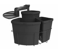 Trieur de déchets CABBI-3 en ANTHRACITE sans couvercle/ à partir d'une largeur d'armoire de 50 cm / Poubelle / Poubelle / Poubelle pivotante