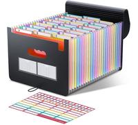 Trieur de documents extensible - SWAPY - 26 compartiments A-Z - Format A4 - Capacité 3500 feuilles - Design multicolore
