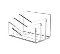 Trieur de lettres et de cartes en acrylique PMMA de 4 mm - Coussinets antidérapants en silicone transparent - 15 x 10 x 9 cm - Pour bureau, maison, documents, courrier