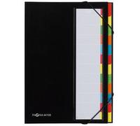 trieur DESKORGANIZER Color, 12 poches, noir