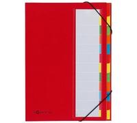 trieur DESKORGANIZER Color, 12 poches, rouge