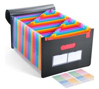 Trieur Document 25 Compartiments A4, Extensible Classeur A4 Accordéon Range Document Bureau, Rangement Papier Administratif