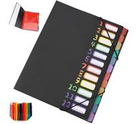 Trieur document A4 - 1 Pcs, 12 compartiments classeur extensible bureau école - Noir Aucuneary