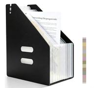 Trieur Document, Range Document Extensible, Trieur A4 13 Compartiments Imperméable, Rangement Papier Administratif Grande Capacité, Classeur Accordéon pour Bureau Scolaire, Noir