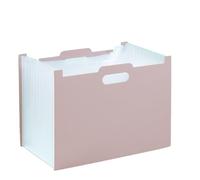 Trieur Document Sac d'orgue à onglet à dossier Vertical de bureau, sac de rangement d'orgue rétractable multicouche(Pink)