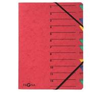 trieur 'EASY', A4, carton, 12 compartiments, jaune