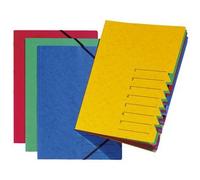 trieur 'EASY', A4, carton, 7 compartiments, bleu