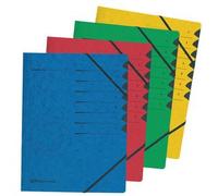 Trieur easyorga, A4, carton, 7 compartiments, rouge