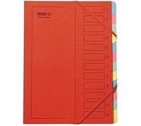 Trieur - EXTENDOS - Mon Dossier 223.12 EL09 - Rouge - 12 compartiments - 24x32x1 cm