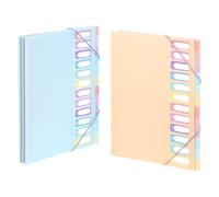 Trieur Extensible 12 compartiments A4 - Rainbow Pastel - Viquel - 25,5 x 32 cm