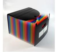 Trieur Extensible 24 Compartiments, Classeur de Documents A4 Grande Capacité Trieur à Soufflets Classeur Rangement Papier Chemise