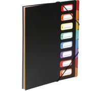 Trieur extensible A4 - SWAPY - 8 compartiments - Polypropylène - Grande capacité - Format A4 - Dimensions 32x25,5x1 cm